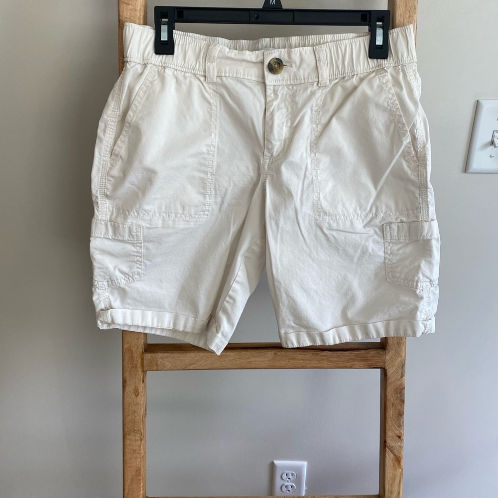 Sonoma Women's White Cargo Shorts